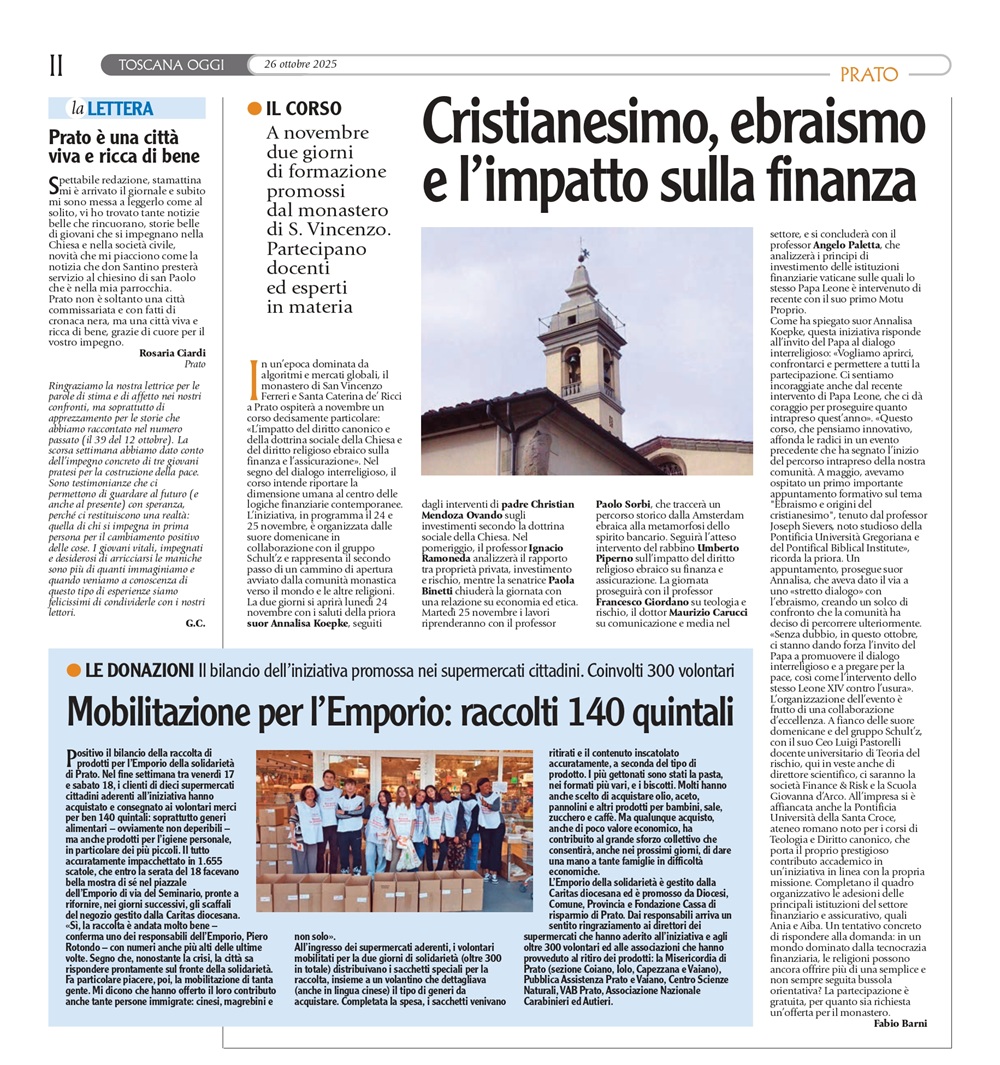 Cristianesimo, ebraismo e l’impatto sulla finanza